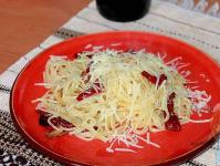 Ζυμαρικά με λιαστές ντομάτες και τυρί Adyghe: μια συνταγή για ιταλική κουζίνα Σπαγγέτι με λιαστή ντομάτα από τη Yulia Vysotskaya